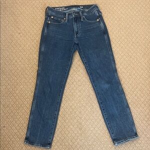 J. Crew Straight Leg Jeans in Dark Blue